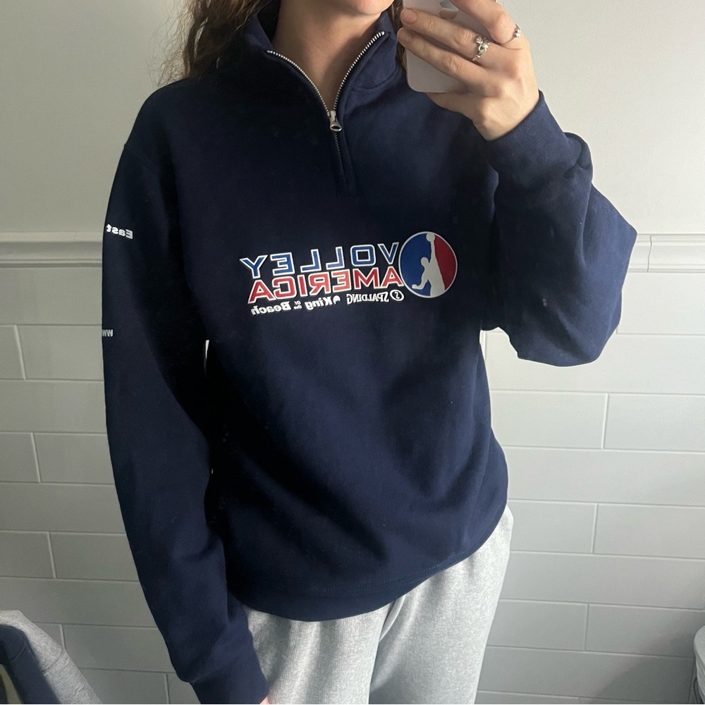 Volley American Navy Volleyball Quarter Zip